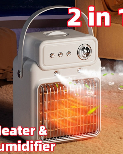 1200W 2 In 1 Efficient Room Heater Humidifying Table Heater Overheating Protections Heater Indoor Heater Suitable For Offices