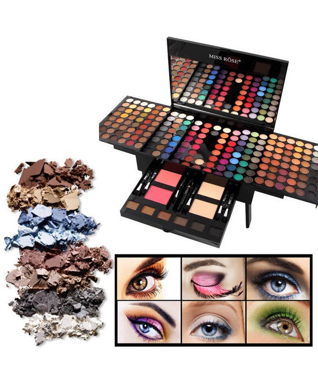 180 Colors Eyes Shadow Blush Set Personalized Piano-shaped Makeup Palette Box