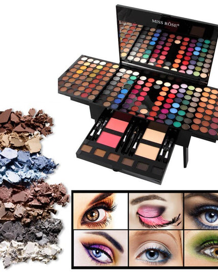 180 Colors Eyes Shadow Blush Set Personalized Piano-shaped Makeup Palette Box
