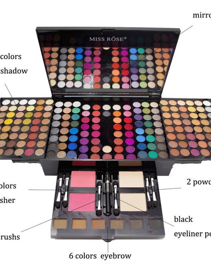 180 Colors Eyes Shadow Blush Set Personalized Piano-shaped Makeup Palette Box