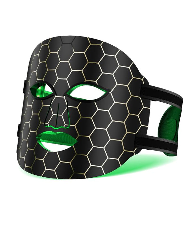 Revitalize Your Skin with the 7-Color LED Anti-Aging Facial Mask - Black