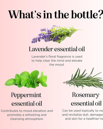 Clarify Headache Essential Oil Blend - Aromatherapy Blend Essential Oils for Diffusers for Home and Travel for Tension Headaches and Fogginess with Refreshing Peppermint Rosemary and Lavender Oils