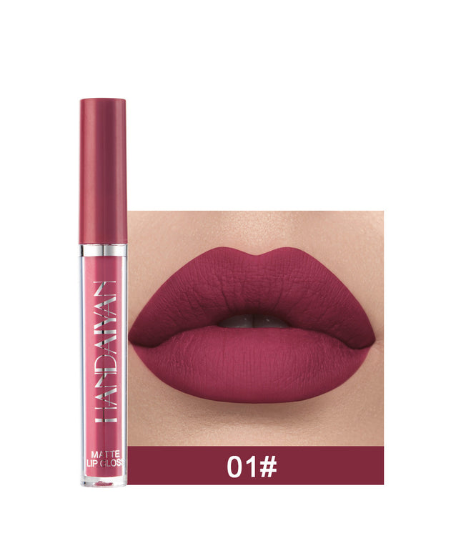 Matte Non-stick Cup Lip Gloss, Non-fading Matte Liquid Lipstick