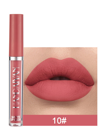Matte Non-stick Cup Lip Gloss, Non-fading Matte Liquid Lipstick