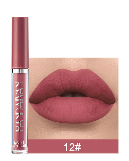 Matte Non-stick Cup Lip Gloss, Non-fading Matte Liquid Lipstick