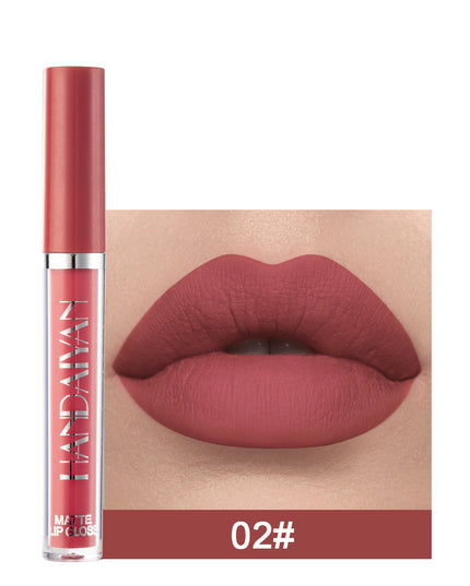 Matte Non-stick Cup Lip Gloss, Non-fading Matte Liquid Lipstick