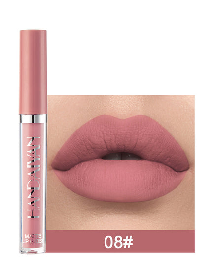 Matte Non-stick Cup Lip Gloss, Non-fading Matte Liquid Lipstick