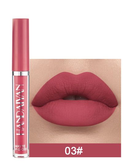 Matte Non-stick Cup Lip Gloss, Non-fading Matte Liquid Lipstick