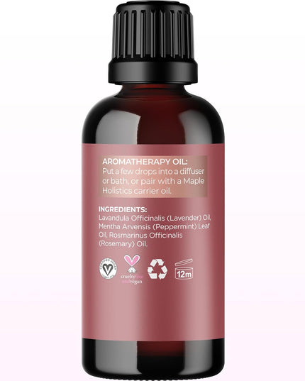 Clarify Headache Essential Oil Blend - Aromatherapy Blend Essential Oils for Diffusers for Home and Travel for Tension Headaches and Fogginess with Refreshing Peppermint Rosemary and Lavender Oils