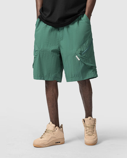 Man In The Street With Wide Leg Shorts