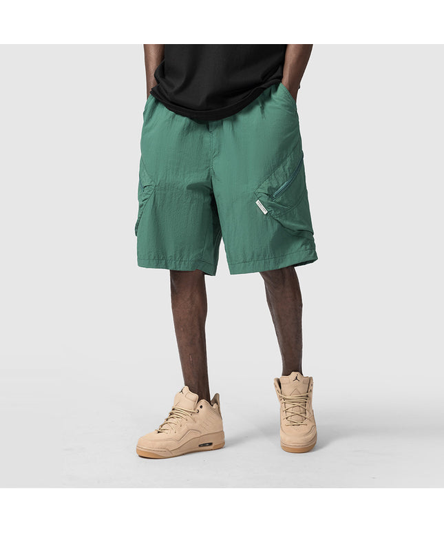 Man In The Street With Wide Leg Shorts