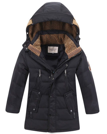 -30 Degree Children's Winter Jackets Duck Down Padded Children Clothing Big Boys