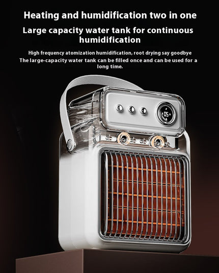 1200W 2 In 1 Efficient Room Heater Humidifying Table Heater Overheating Protections Heater Indoor Heater Suitable For Offices