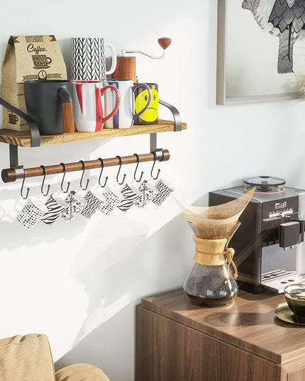 Floating Shelf Wall Shelf for Storage Rustic Wood Kitchen