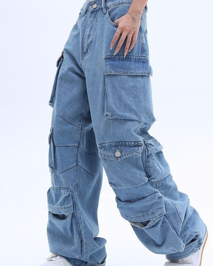 Washed Baggy Jeans
