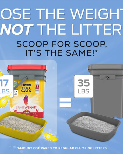 Purina  Lightweight 24/7 Performance Odor Control Clumping Cat Litter