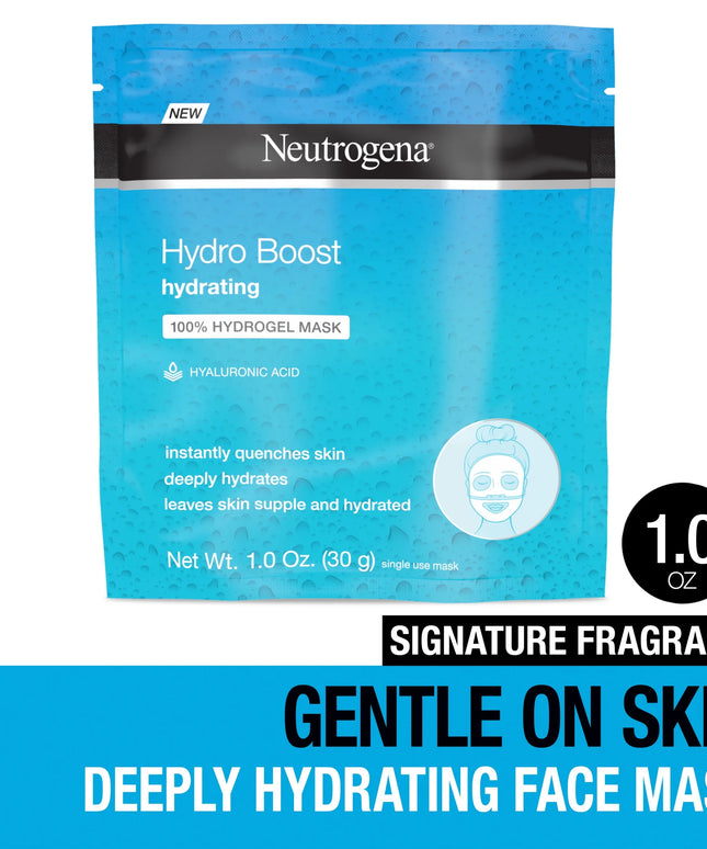 (4 Pack)  Moisturizing Hydro Boost Hydrating Face Mask, 1 Oz
