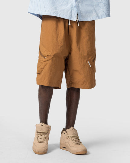 Man In The Street With Wide Leg Shorts