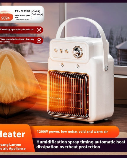1200W 2 In 1 Efficient Room Heater Humidifying Table Heater Overheating Protections Heater Indoor Heater Suitable For Offices