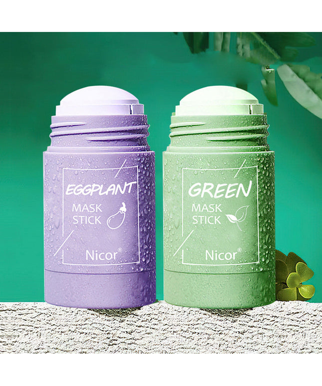 Cleansing Green Tea Mask Clay Stick Oil Control Anti-Acne