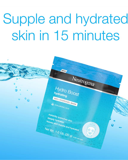 (4 Pack)  Moisturizing Hydro Boost Hydrating Face Mask, 1 Oz