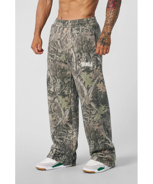 2025 American Trendy Brand Digital Camouflage Print Straight-Leg Sports Fitness Loose and Versatile Wide-Leg Trousers
