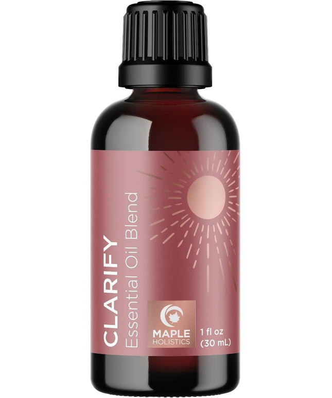 Clarify Headache Essential Oil Blend - Aromatherapy Blend Essential Oils for Diffusers for Home and Travel for Tension Headaches and Fogginess with Refreshing Peppermint Rosemary and Lavender Oils