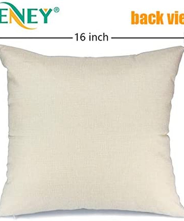 Christmas Pillow Covers 16X16 Set of 4, Home Noel Truck Christmas